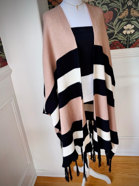 Anna-Kaci Sweaters - Boutique Boho Fleece Cardigan with Tassles